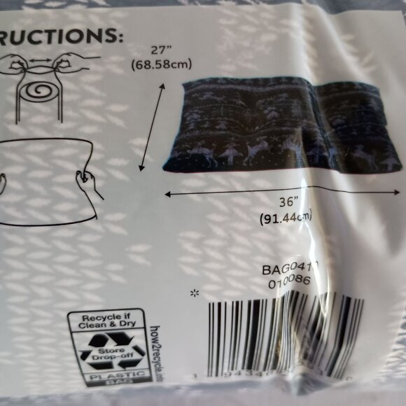 Vibrant Life Soft & Cozy Blue Pillow Pet Bed 27x36 Tufted Machine Washable NIP - Picture 12 of 16